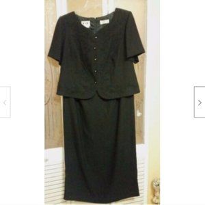 KSL Ladies Mock 2 Piece Embroidered Floral Dress